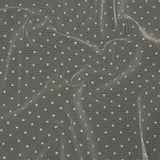 Famous Australian Designer Pearl Flocked Polka Dots Point D'esprit