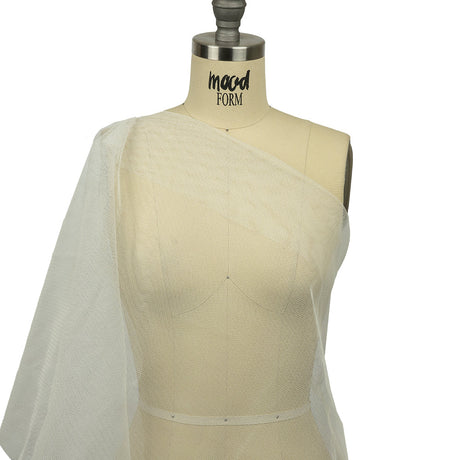 Famous Australian Designer White Stiff Polyester Tulle