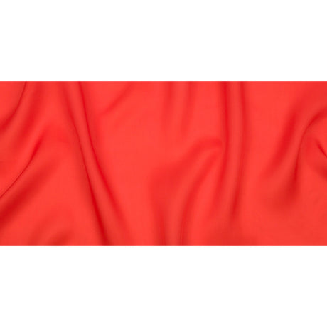 Famous Australian Designer Flame Silk Satin-Faced Organza