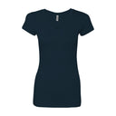 Bayside® Juniors' USA-Made V-Neck T-Shirt