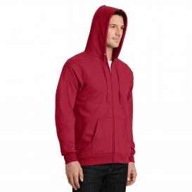 USA-made full zip hooded sweatshirt