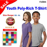 Tultex® Youth Crew neck Short Sleeve Poly Rich T-Shirt