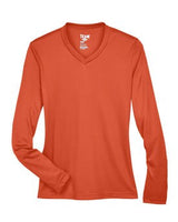 Team 365® V Neck Ladies Zone Performance Long Sleeve T-Shirt