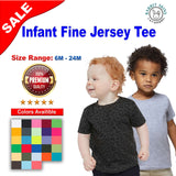 RADYAN® Infant Fine Jersey Short Sleeve Crew Neck Tee - 3322