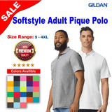 Gildan® Softstyle Adult Collared Short Sleeve Pique Polo