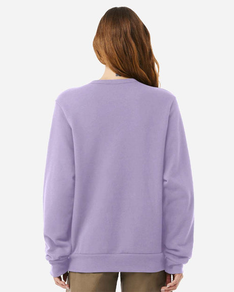 BELLA + CANVAS Sponge Fleece Classic Crewneck Sweatshirt in Dark Grey Heather