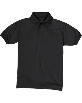 Hanes® Youth EcoSmart Jersey Knit Short Sleeve Collared Polo