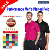 Devon & Jones® CrownLux Performance Men's Plaited Polo