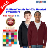 JERZEES® NuBlend Youth Full Zip Hooded Sweatshirt