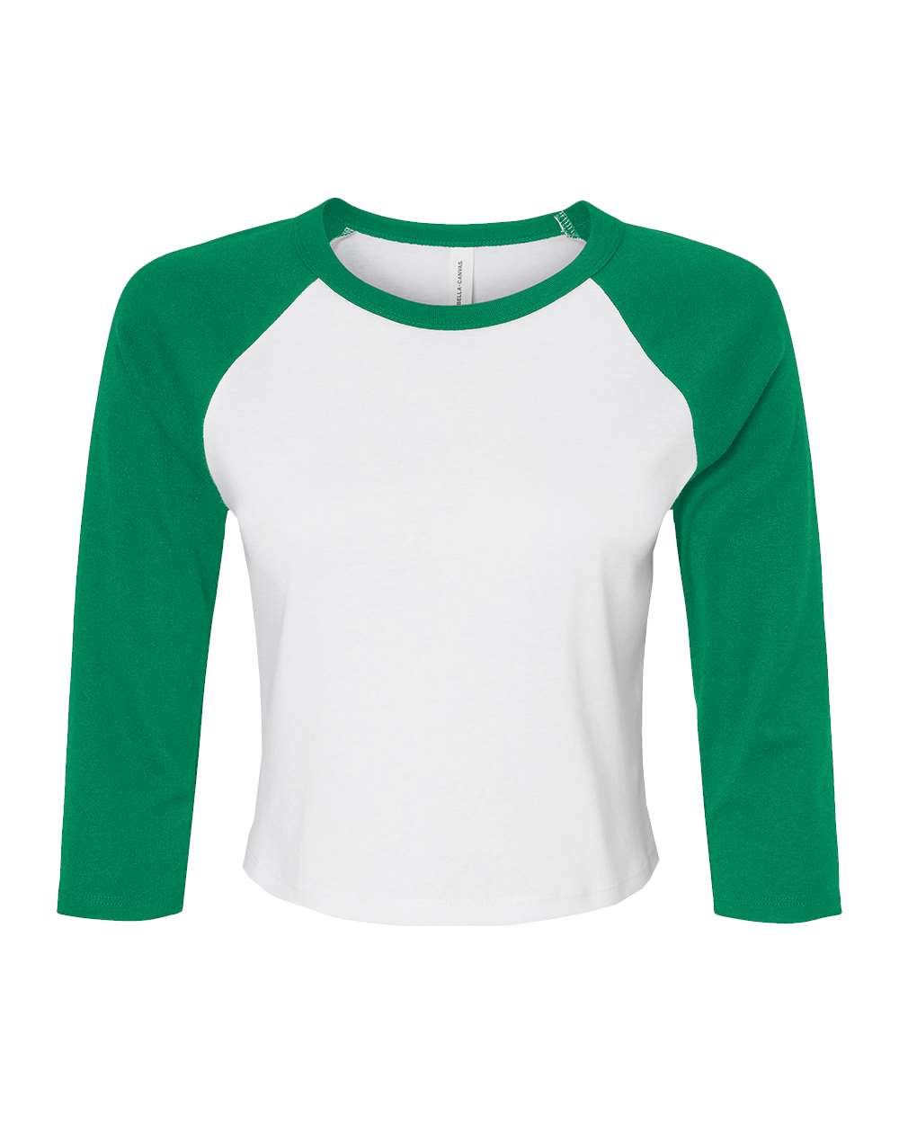 BELLA + CANVAS® Women's Micro Rib Three-Quarter Raglan Baby Tee
