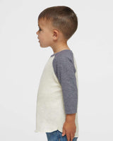 BELLA + CANVAS® Toddler Three Quarter Sleeve Baseball Tee