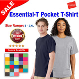 Hanes® Essential T Pocket Crew Neck Short Sleeve T-Shirt