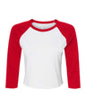 BELLA + CANVAS® Women's Micro Rib Three-Quarter Raglan Baby Tee