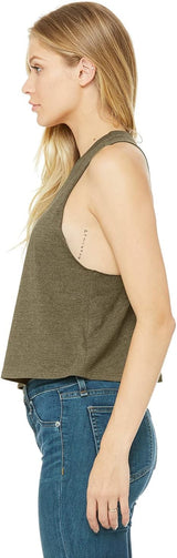 BELLA + CANVAS® Women's Racerback Crew Neck Crop Tank Top