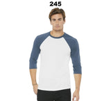 TULTEX® Fine Jersey Raglan Crewneck Three-Quarter Sleeve Tee