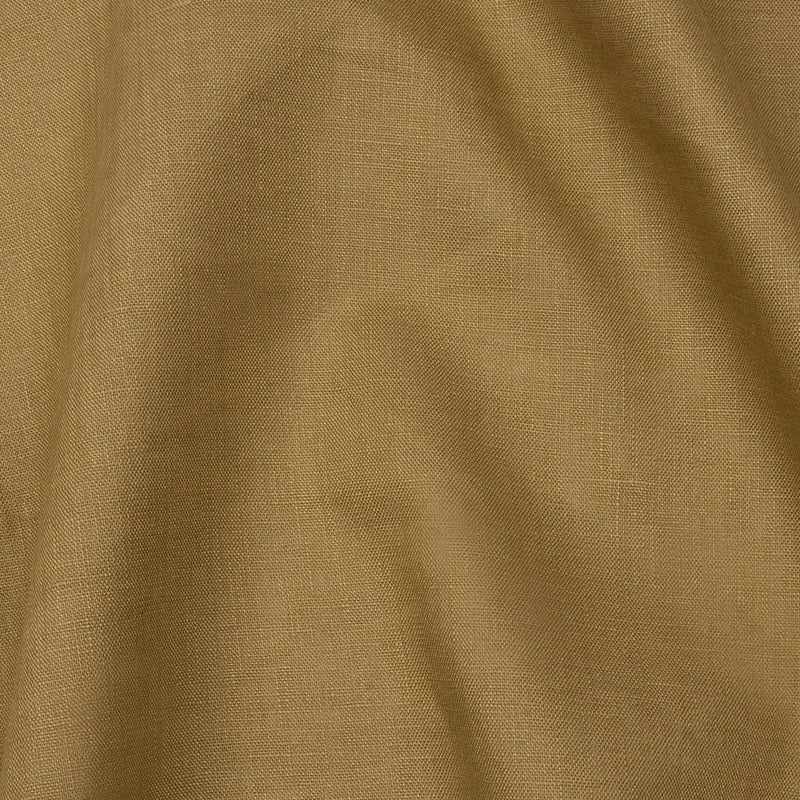 Famous Australian Designer Khaki Medium Weight Linen Woven with White Fused Backing
