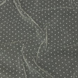 Famous Australian Designer Cream Flocked Polka Dotted Point D'esprit