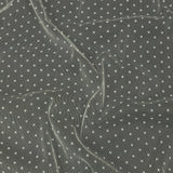 Famous Australian Designer Cream Flocked Polka Dotted Point D'esprit