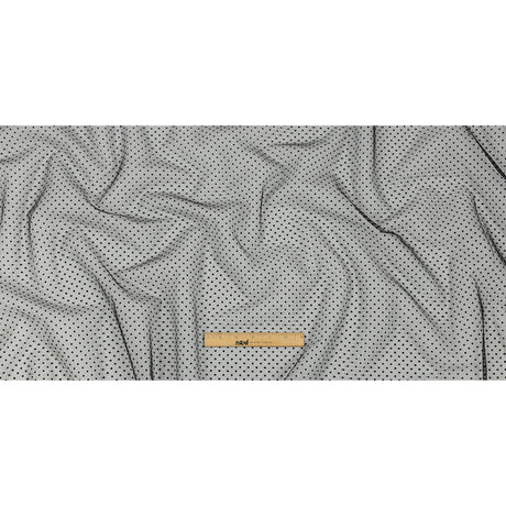 Famous Australian Designer Moondrop Grapes Flocked Polka Dotted Point D'esprit