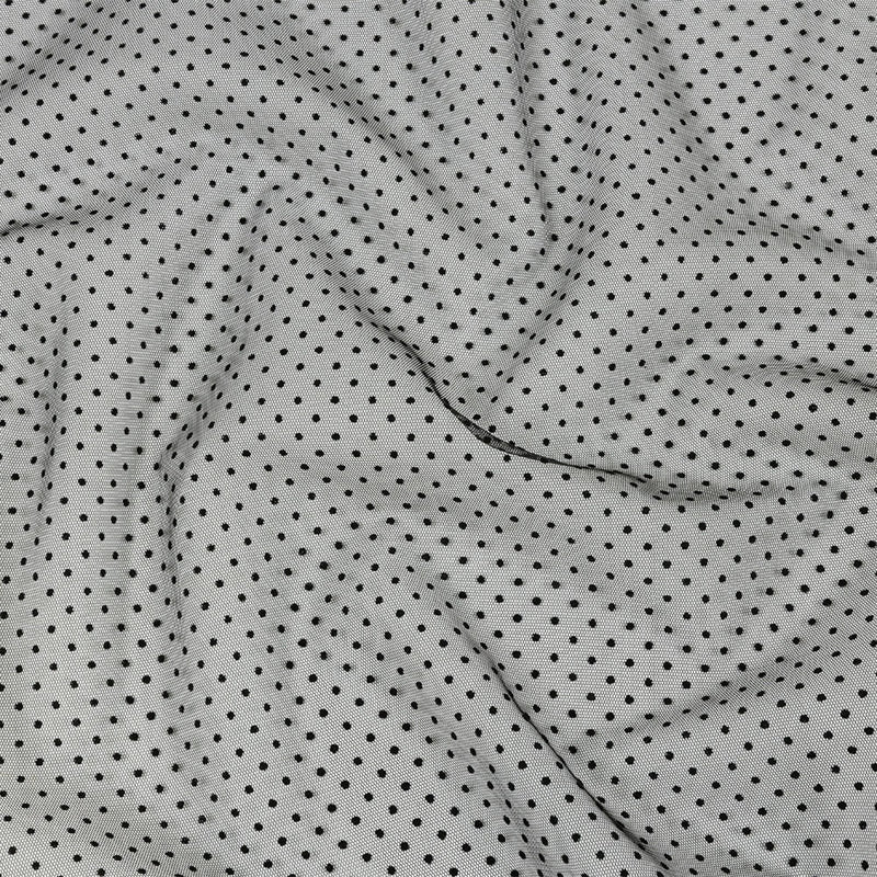 Famous Australian Designer Moondrop Grapes Flocked Polka Dotted Point D'esprit