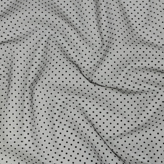 Famous Australian Designer Moondrop Grapes Flocked Polka Dotted Point D'esprit