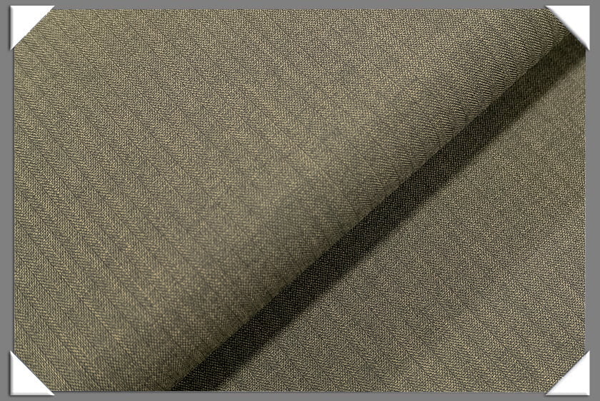 Taupe Vegan Herringbone Polyester Fabric - Herringbone, Taupe, 60" Width