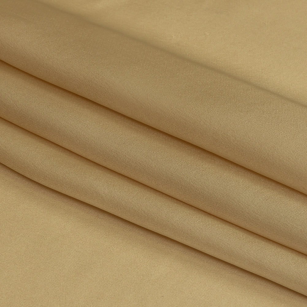 Famous Australian Designer Champagne Satin Faced Silk Chiffon