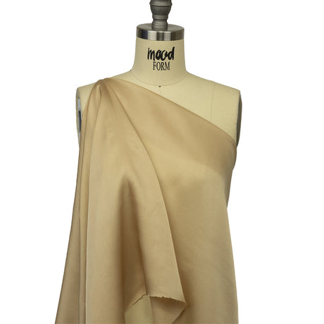 Famous Australian Designer Champagne Satin Faced Silk Chiffon