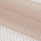 Famous Australian Designer Ballet Pink Flocked Polka Dots Point D'esprit