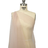 Famous Australian Designer Ballet Pink Flocked Polka Dots Point D'esprit