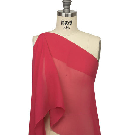 Famous Australian Designer Magenta Viscose Georgette