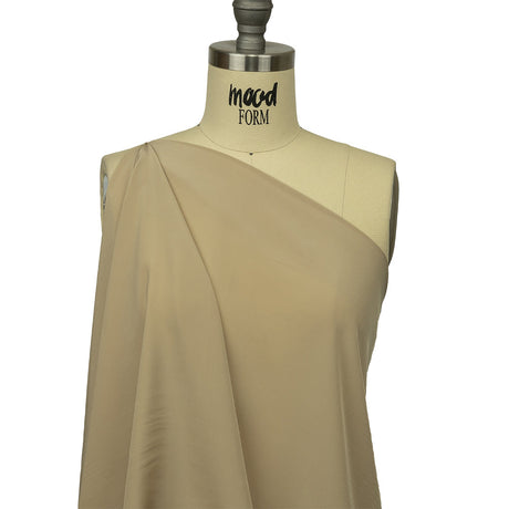 Famous Australian Designer Beige Viscose Crepe de Chine Lining