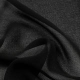 Famous Australian Designer Black Polyester Georgette