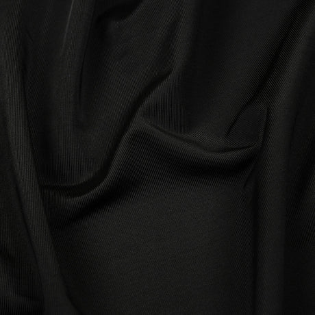 Famous Australian Designer Black Onyx Stretch Polyester Jersey