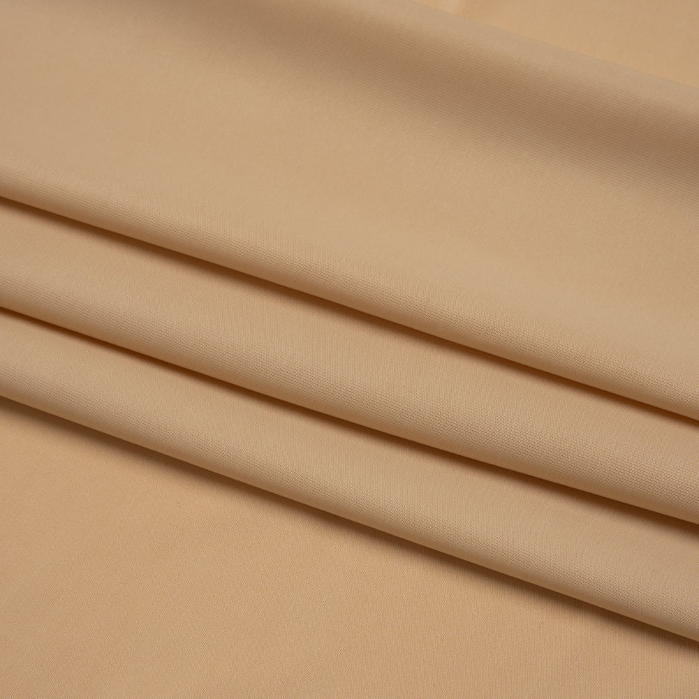 Stretch Polyester Jersey - Beige - Famous Australian Designer Deadstock