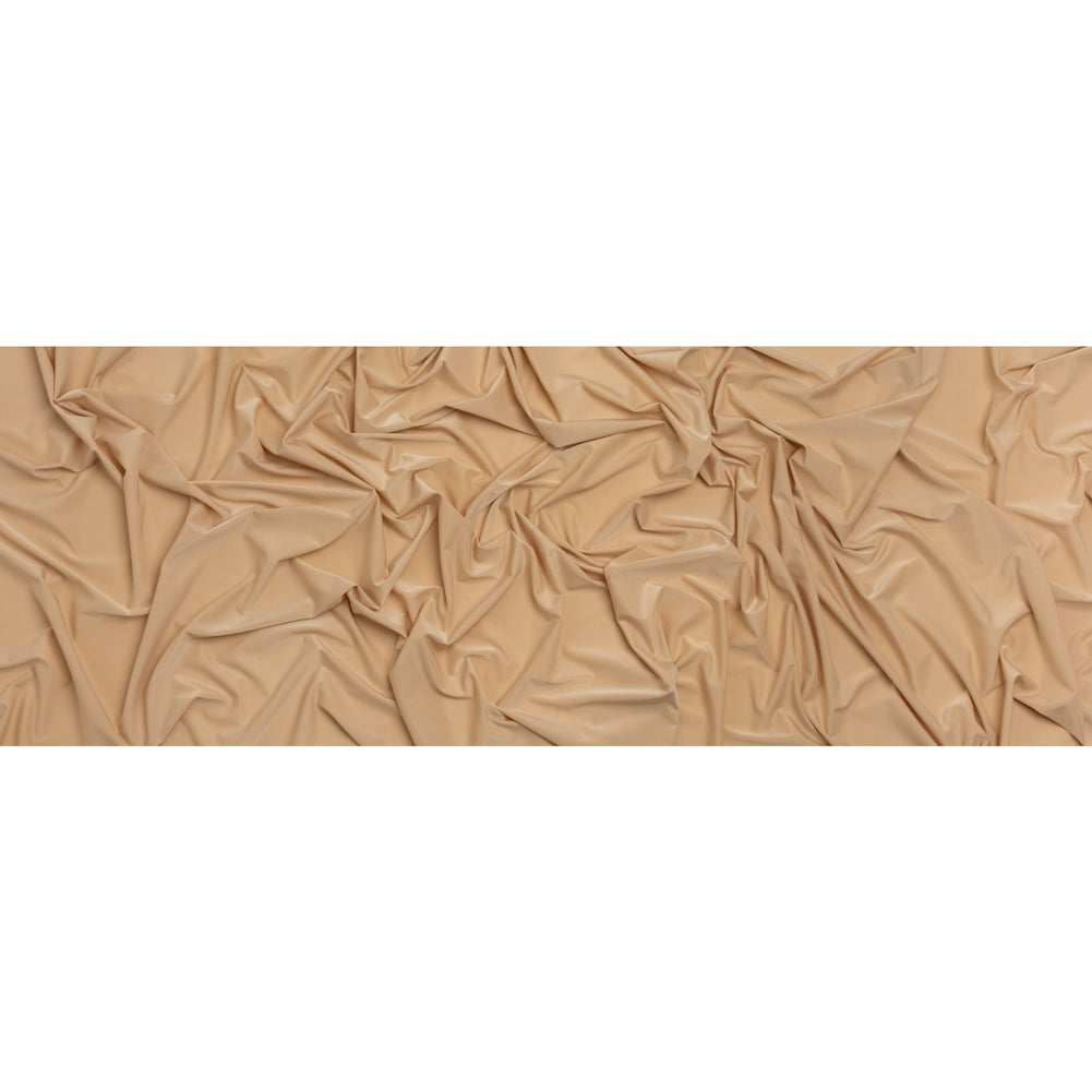 Stretch Polyester Jersey - Beige - Famous Australian Designer Deadstock