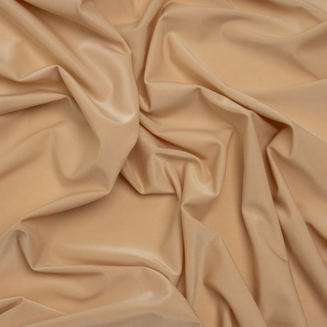 Stretch Polyester Jersey - Beige - Famous Australian Designer Deadstock
