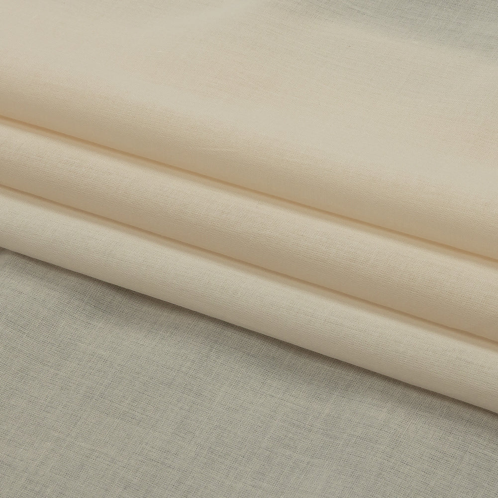 Famous Australian Designer Pinkish Ivory Cotton Voile