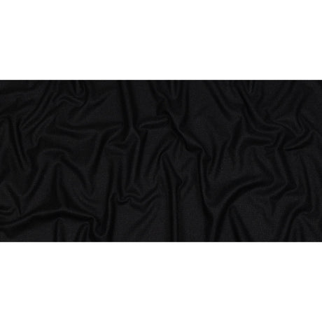 Famous Designer Navy and Black Subtle Plaid Felted Wool Heavyweight Suiting
