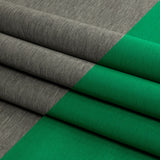 Famous Designer Kelly Green and Heathered Gray Double Face Rayon and Cotton Scuba Knit