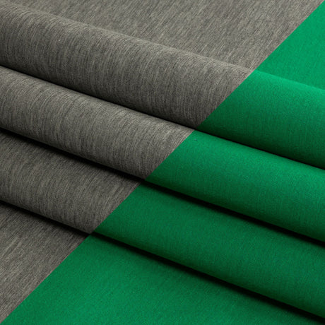 Famous Designer Kelly Green and Heathered Gray Double Face Rayon and Cotton Scuba Knit