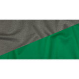 Famous Designer Kelly Green and Heathered Gray Double Face Rayon and Cotton Scuba Knit