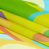 Italian Yellow, Green and Purple Bold Naturals Silk Charmeuse