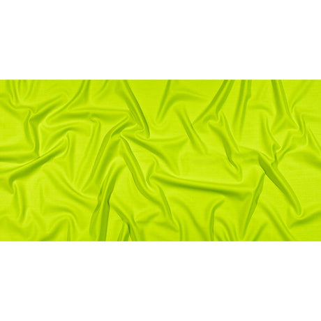 Italian Neon Lime Double Face Stretch Super 150 Virgin Wool Twill Suiting