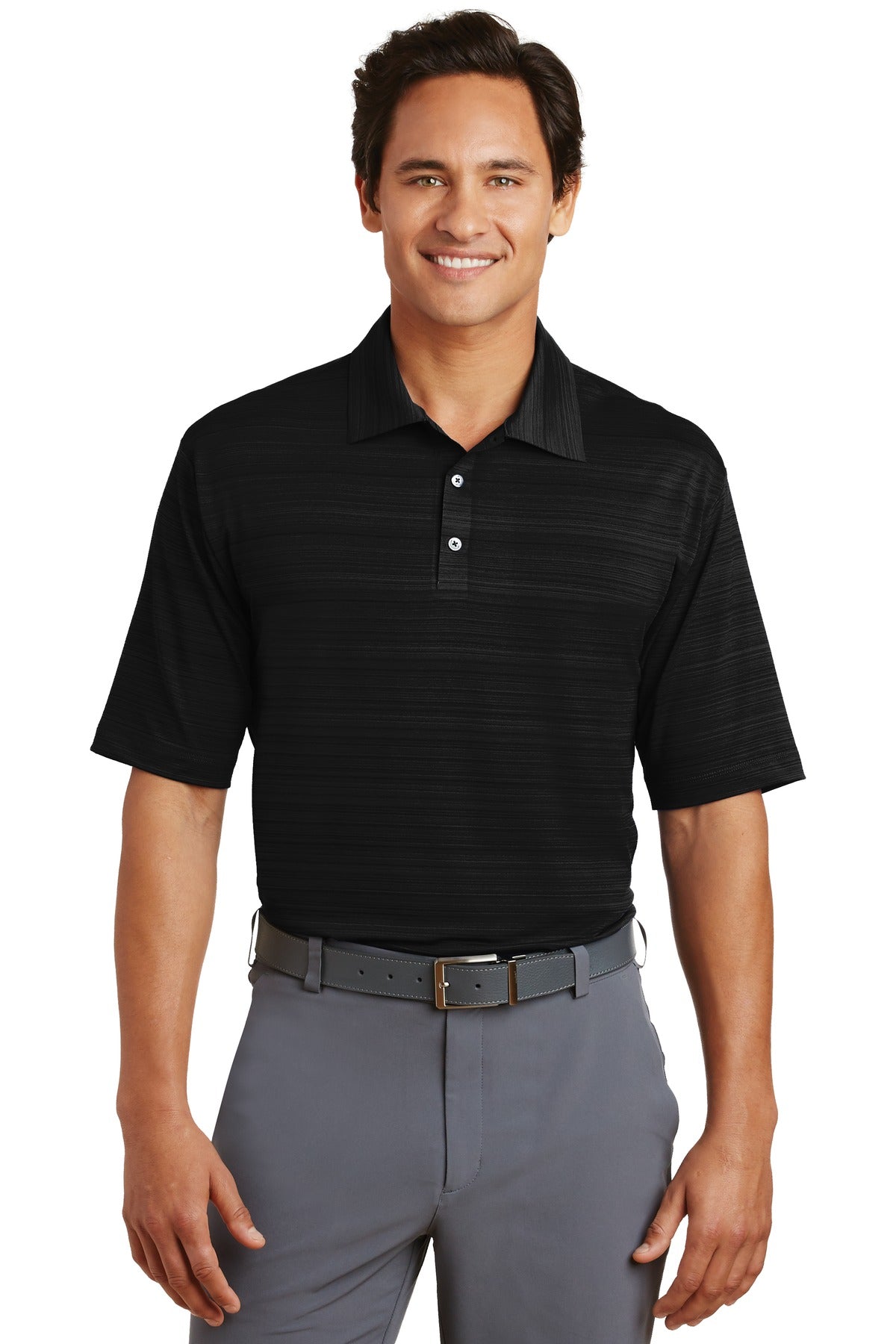 Nike Elite Series Dri-FIT Heather Fine Line Bonded Polo