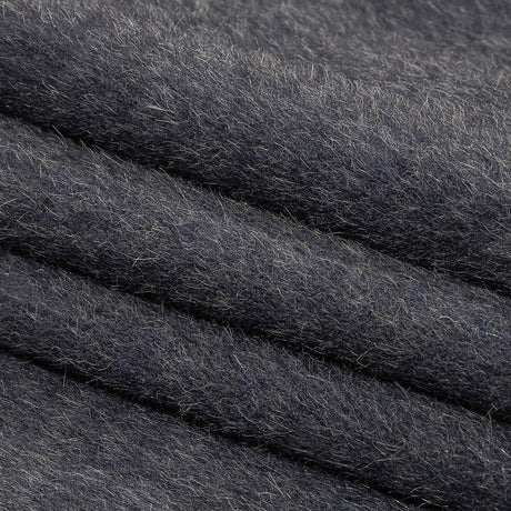 Fur-Like Alpaca and Wool Coating by Balenciaga - Heathered Silver and Black - Made in Italy