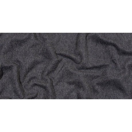 Fur-Like Alpaca and Wool Coating by Balenciaga - Heathered Silver and Black - Made in Italy