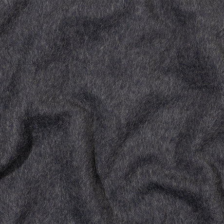 Fur-Like Alpaca and Wool Coating by Balenciaga - Heathered Silver and Black - Made in Italy