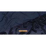 Balenciaga Italian Peacoat Tonal Satin Like Stripes Acetate and Viscose Jacquard