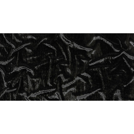 Balenciaga Italian Black Alligator Embossed Rayon and Polyester Crushed Velvet